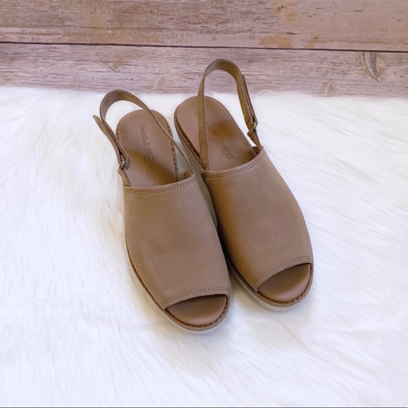 Timberland Emerson Point Peep Toe Leather Sandals - Picture 4 of 8